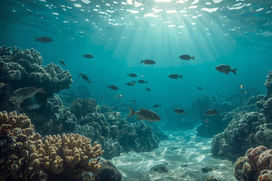School of small fish, an Illustration by wavebreak