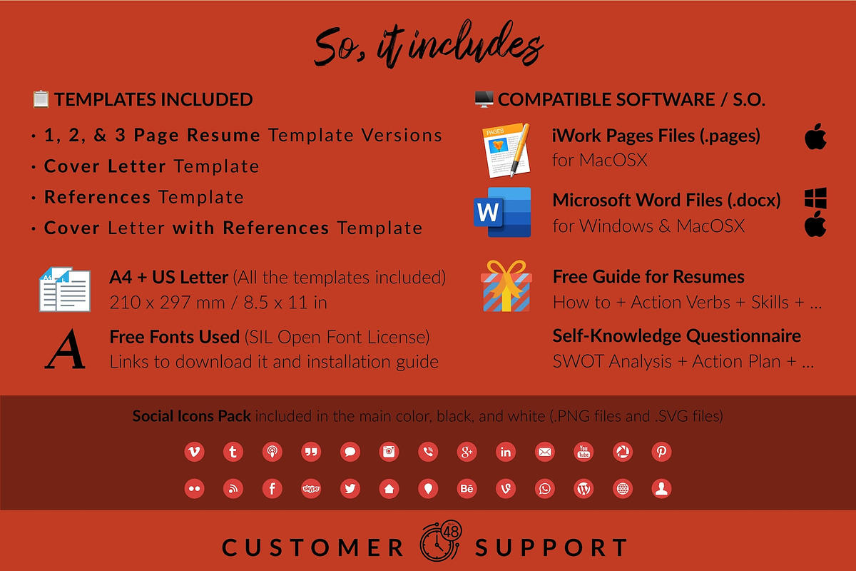 Modern Resume Bundle / CV - Serenity, a Resume Template by Templates Design Co. (Photo 15 of 17)