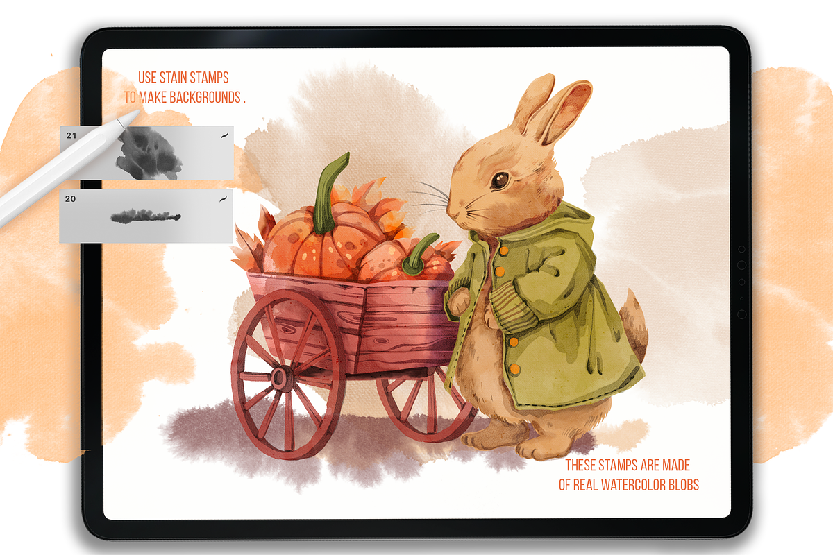 WATERCOLOR STUDIO FOR PROCREATE, a Brush Add-On by AlexandraArt (Photo 10 of 11)