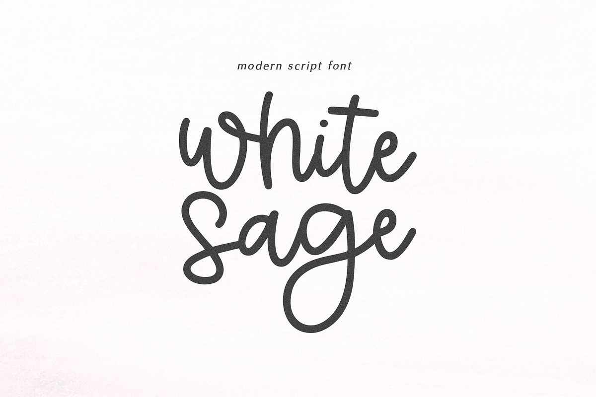 White Sage | Modern Script Font, a Script Font by KA Designs