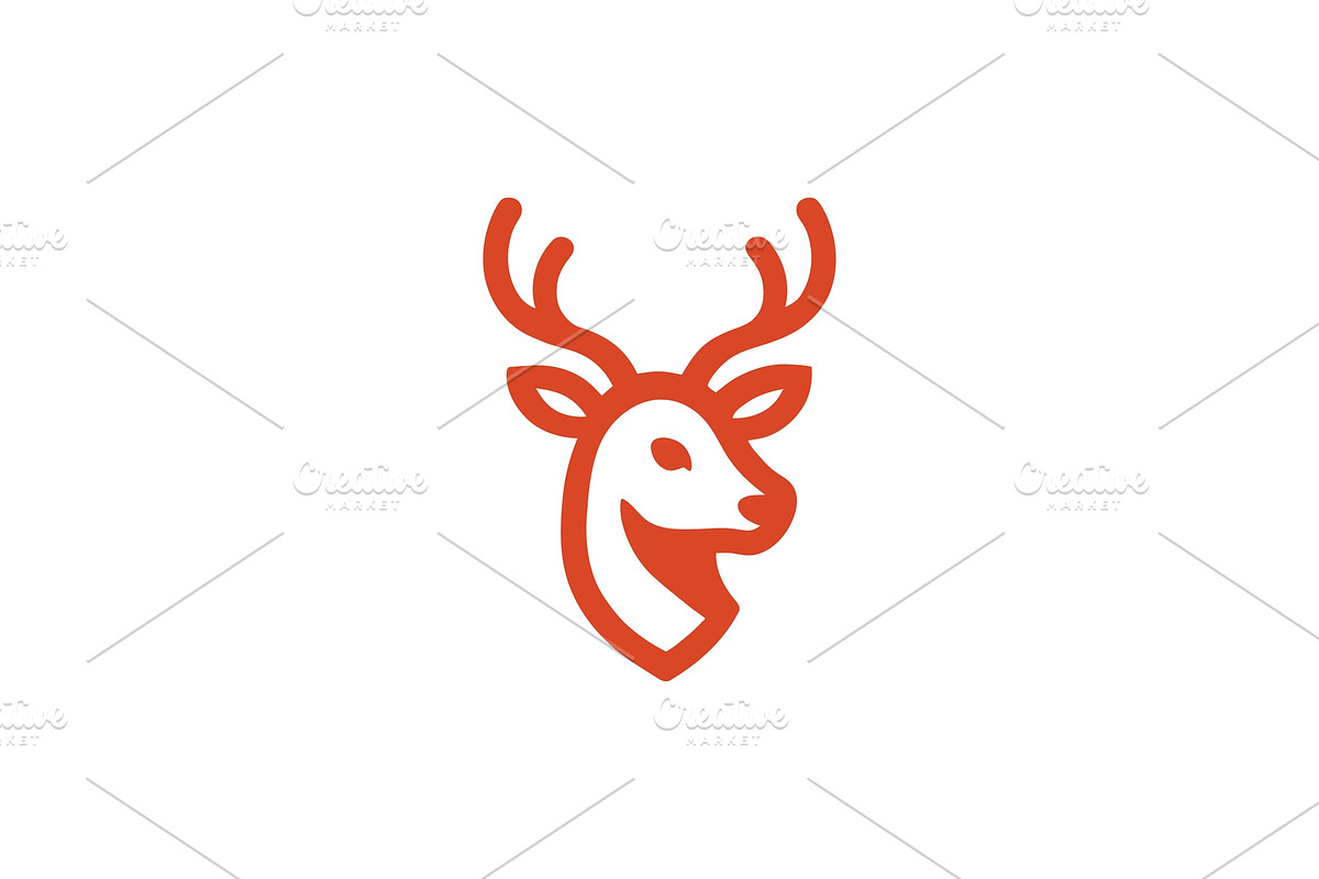 Deer Head Logo Collection, a Branding & Logo Template by Vectorium Studio (Photo 21 of 25)