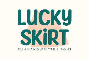 Lucky Skirt - a Handwritten Font