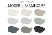 SW Modern Farmhouse Paint Palette, a Presentation Template by CONCEPT COLORS (Thumbnail 2 of 8)