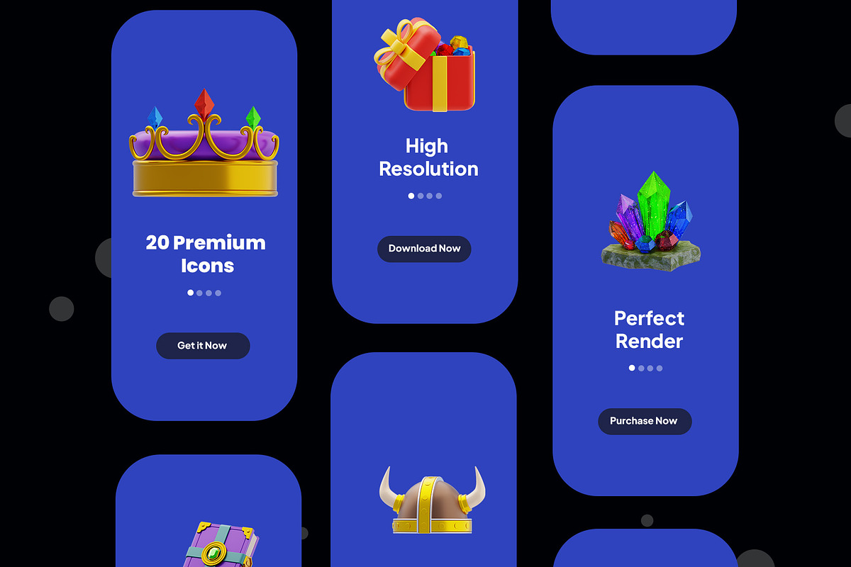 3D Game Asset Icon Pack, an Object 3D Model by novia99design (Photo 3 of 6)