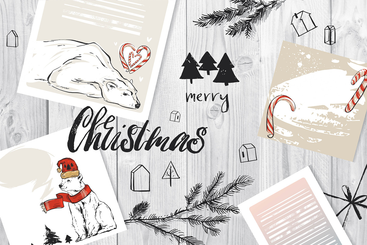 Dear Santa Christmas set, a Card Template by Anastasy_helter (Photo 1 of 10)