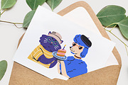 Funny animals at birthday party set, an Animal Illustration by Good Studio (Thumbnail 6 of 7)