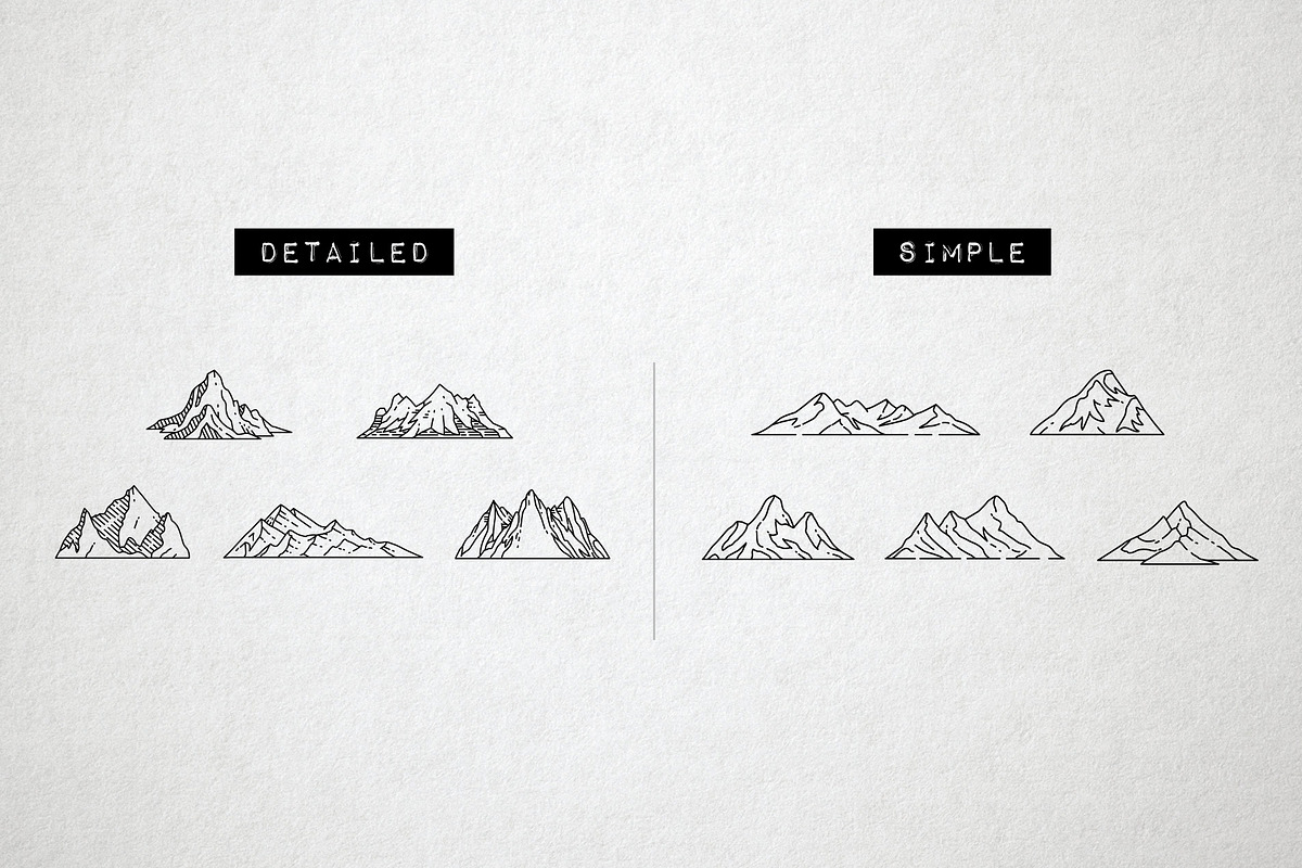 45 Mountain Icons - Logo Icons, an Icon by Hatch Design Workshop (Photo 6 of 12)