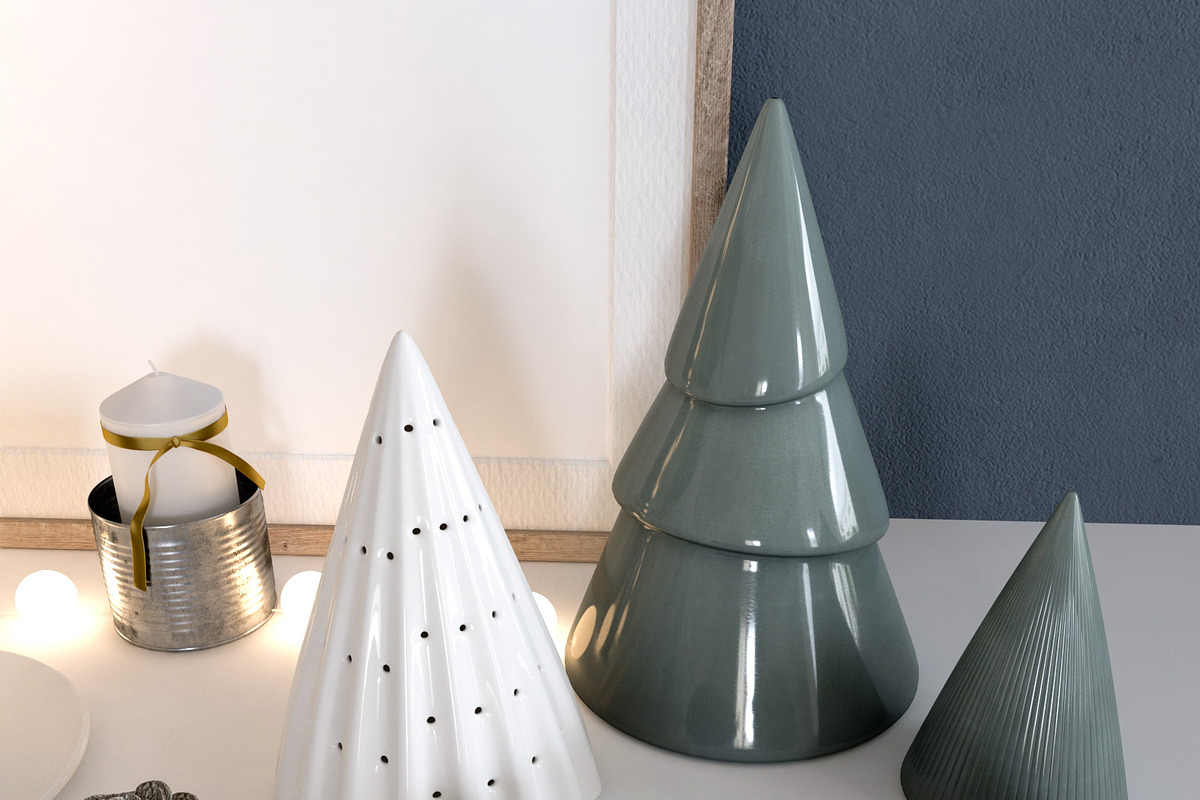 Scandi - Christmas Decoration Set 01, a Light 3D Model by maxtracing2 (Photo 5 of 6)