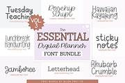 Essential Digital Planner Fonts V3, a Handwritten Font by Blush Font Co. (Thumbnail 1 of 9)