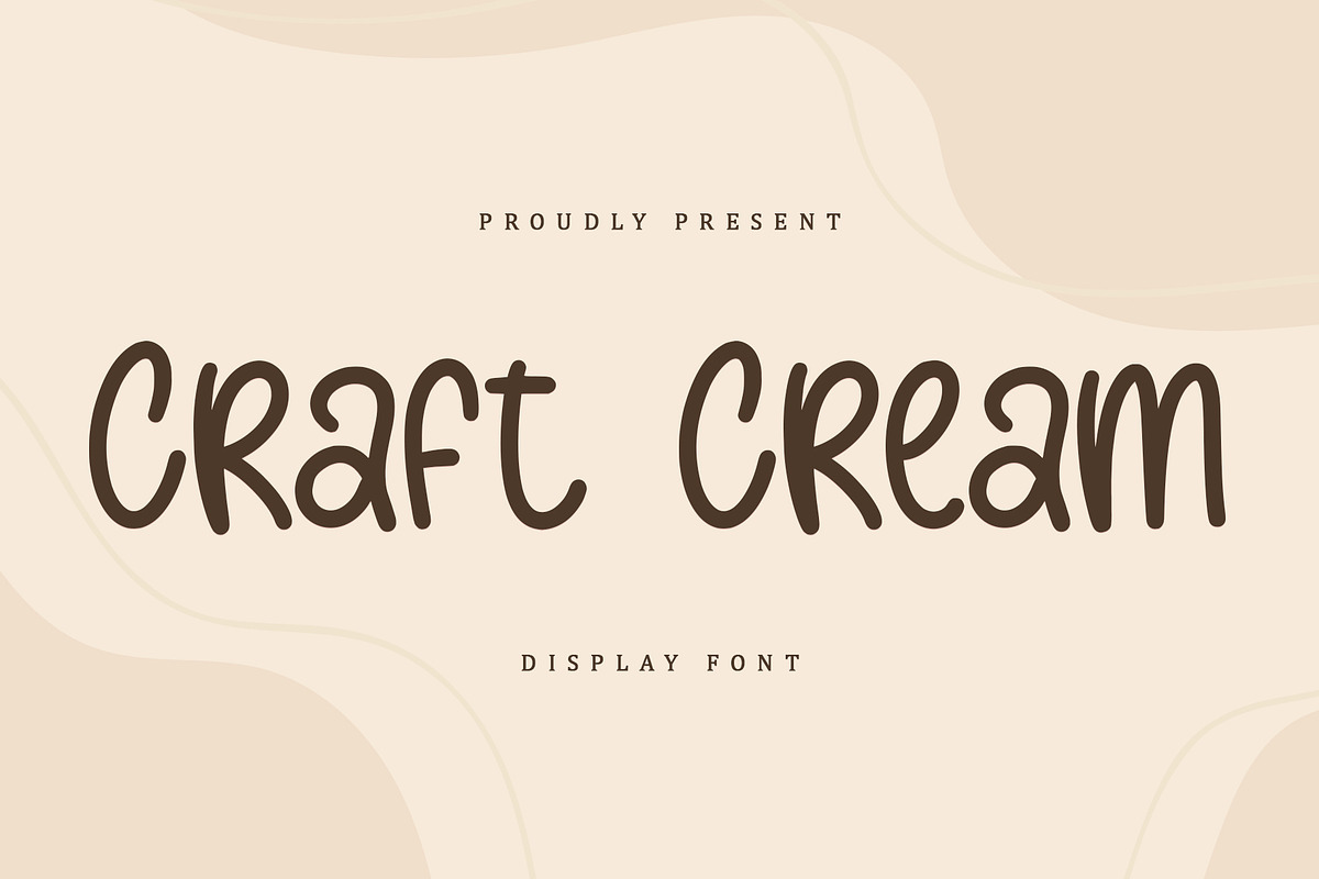 Crfat Cream | Display Font, a Handwritten Font by esamaradany (Photo 1 of 8)