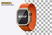 Apple Watch Ultra Mockup, a Wearable Device Mockup by pixelmock (Thumbnail 5 of 17)