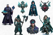 Witch hunters clipart Set, a Person Illustration by ThatsDesignArt (Thumbnail 4 of 10)