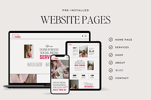 Website Template For Services