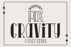 Fox Gravity 4 Font Style, a Slab Serif Font by Fox7 By Rattana