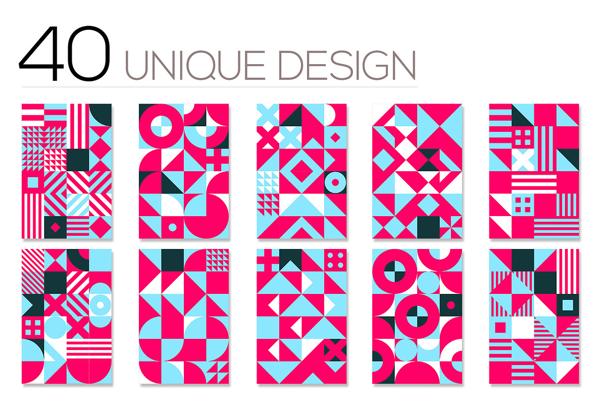 40 Geometric Cover for Print Design, a Brochure Template by binangkit (Photo 5 of 12)