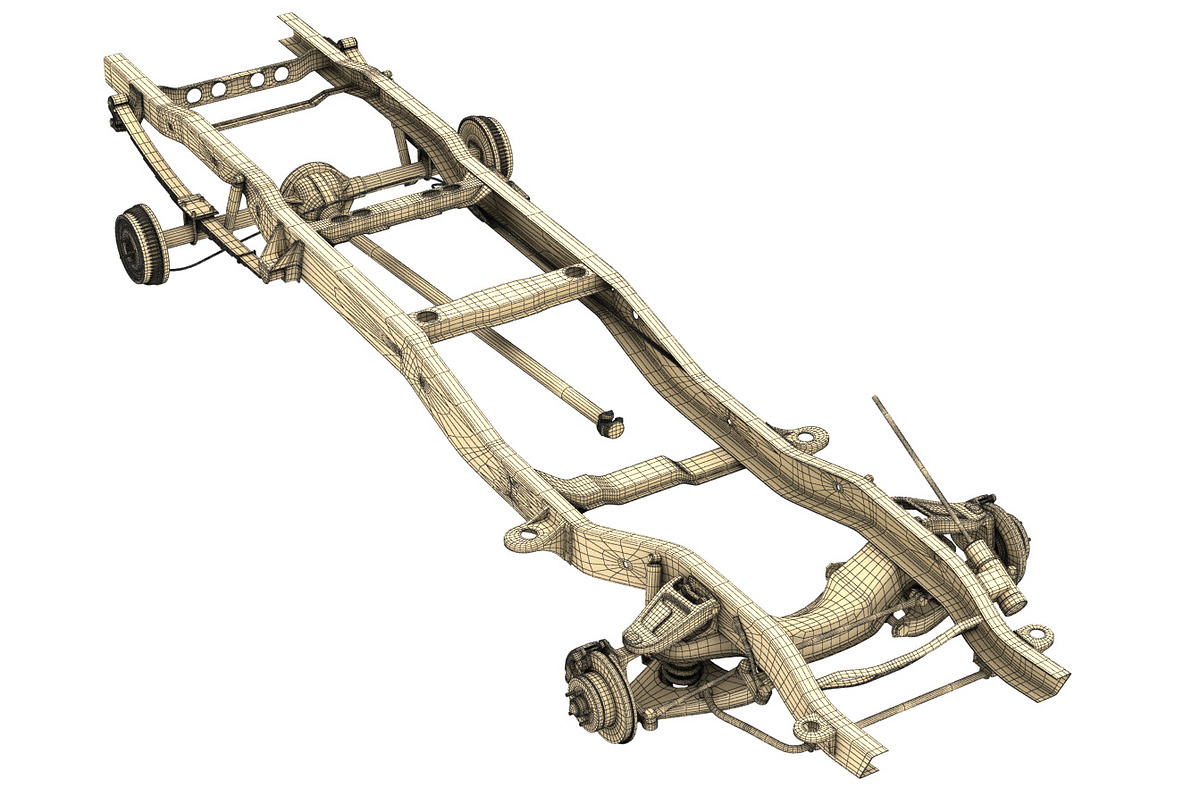 PICKUP TRUCK CHASSIS 2WD, a Cars & Vehicle 3D Model by NNAVAS 3D (Photo 12 of 18)