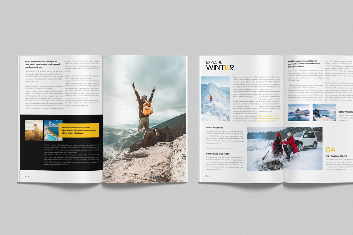 Travel Magazine Template, a Magazine Template by NorthPeak (Photo 7 of 12)