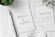 Symphony, a Script Font by Letter-P (Thumbnail 4 of 7)