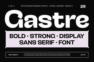 Gastre - Bold Sans Serif