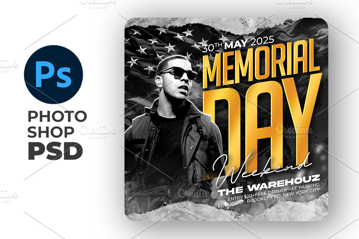 Memorial Day Flyer, a Flyer Template by Artonix (Photo 2 of 4)