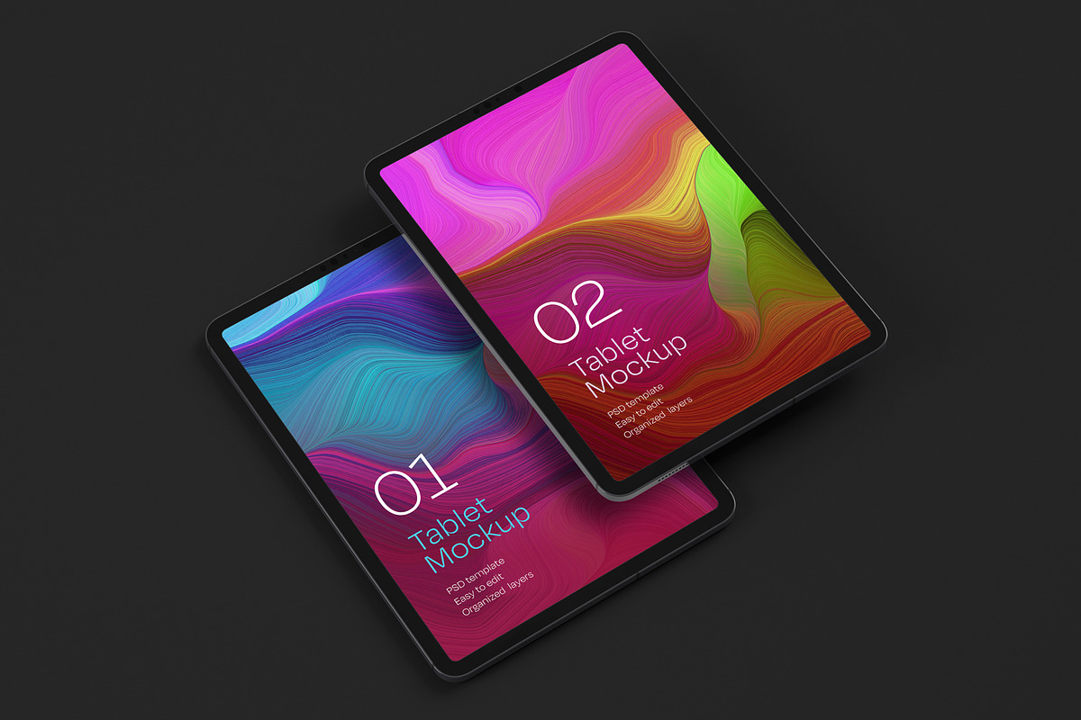 iPad Pro Mockup Set | Tablet Screen, an iPad Mockup by Deeplab (Photo 10 of 19)