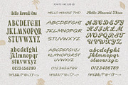 Hello Hawaii Retro Surf Font Trio, a Handwritten Font by AndrewPixelType (Thumbnail 17 of 18)