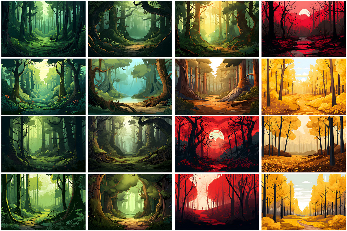 Forest Wallpaper, a Wallpaper Graphic by Forhadx5 (Photo 9 of 12)