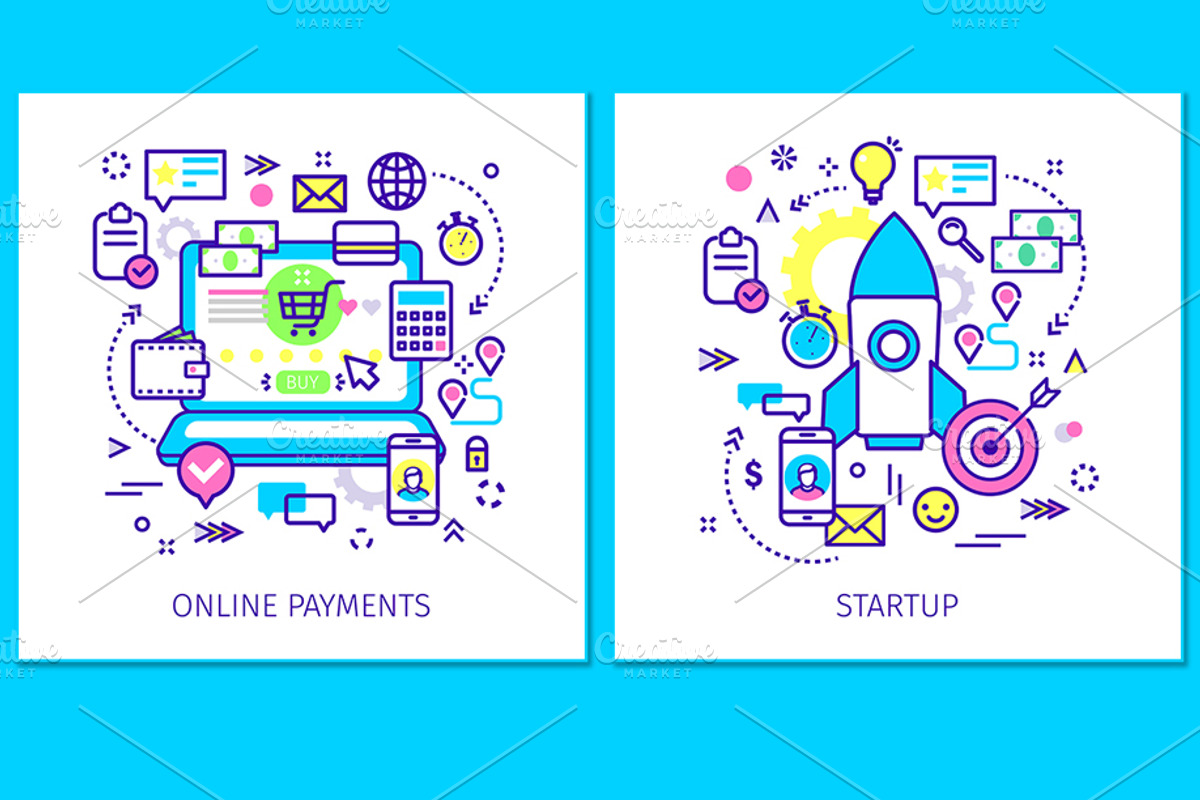 9 line art business illustration., a Finance Illustration by VectorStory (Photo 5 of 5)