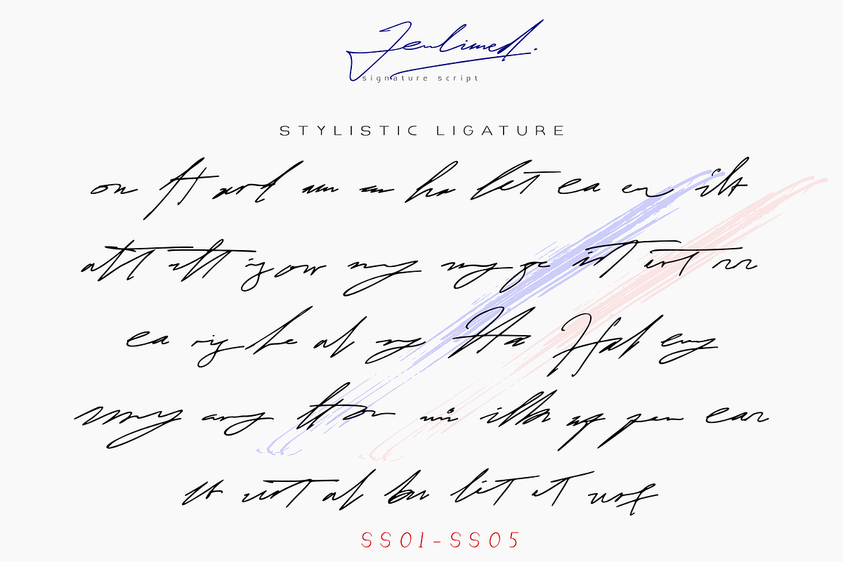 Jeulimed | Signature Script, a Script Font by Mozyen Studio (Photo 7 of 11)