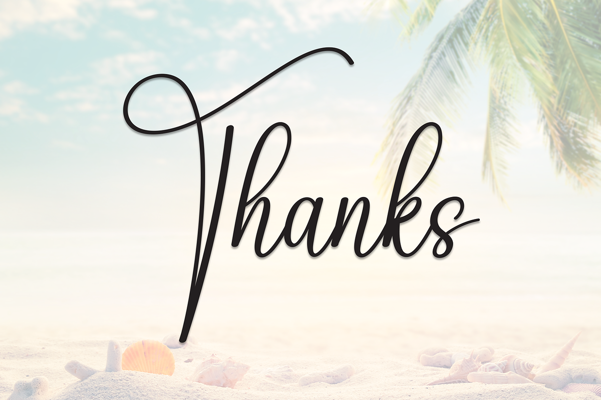 Angel Beach | Script Font, a Handwritten Font by Scratchones (Photo 8 of 8)