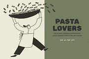 Pasta Lovers: 50 Food Illustrations, a Food Illustration by Veyla (Thumbnail 1 of 12)