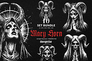 10 Bundle Dark Art Mother Marry, an Illustration by Morspective (Thumbnail 1 of 7)