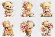 Mother’s Day Teddy Bear Clipart, a Seasonal Illustration by Rose Art (Thumbnail 4 of 6)