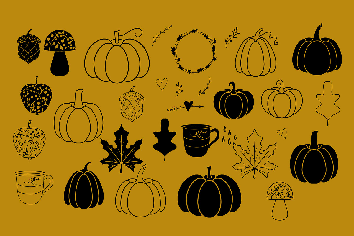 Autumn lettering and illustrations, an Illustration by Art pages (Photo 11 of 13)
