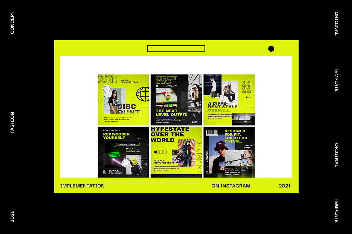 Inlow Urban Instagram Template, a Social Media Template by Creatchees.std (Photo 4 of 5)
