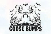 Funny Halloween Ghost Goosebumps PNG, an Illustration by CraftArtStudio (Thumbnail 1 of 4)