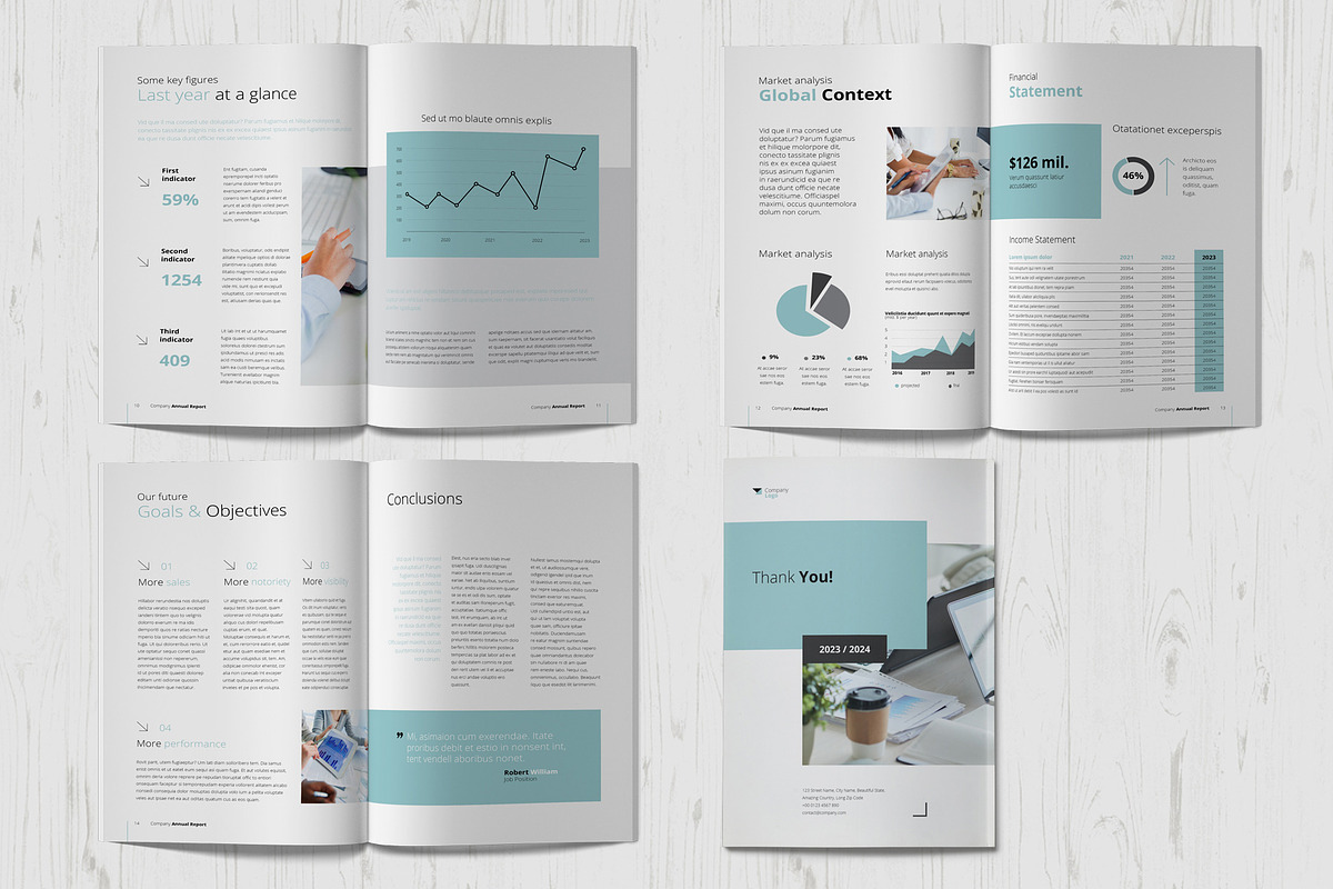 Annual Report Template, a Templates & Theme by Sabin (Photo 4 of 5)