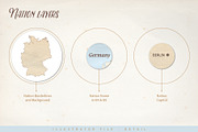 Le Tour du monde, Germany vector map, an Object Graphic by volume 1 visual design (Thumbnail 12 of 21)
