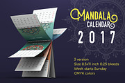 Mandala Desk Calendar 2017, a Poster Template by Raftel (Thumbnail 1 of 4)