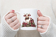 Cute Christmas Cows Clipart, an Illustration by designcity5 (Thumbnail 5 of 5)
