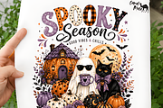 Spooky Season Good Vibes and Chills, a Seasonal Illustration by Coco Bloom (Thumbnail 2 of 3)