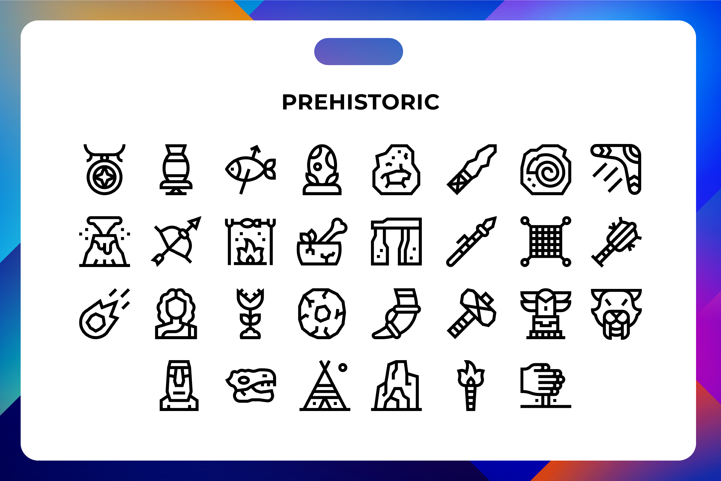 Prehistoric Icons, an Icon by Wencory