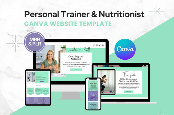 Personal Trainer Canva Website preview 7