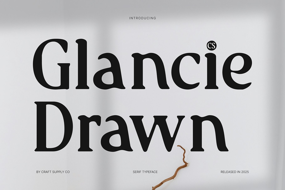 CS Glancie Drawn, a Serif Font by Craft Supply Co. (Photo 1 of 8)