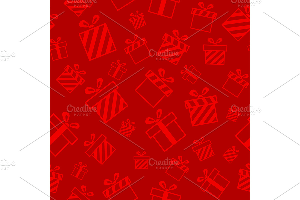 Christmas Seamless Pattern EPS JPG, a Decorative Illustration by Juksy (Photo 4 of 4)