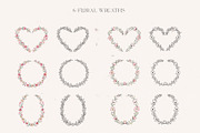 Watercolor Pink Florals & Ink, an Illustration by Michèle Kae (Thumbnail 5 of 10)