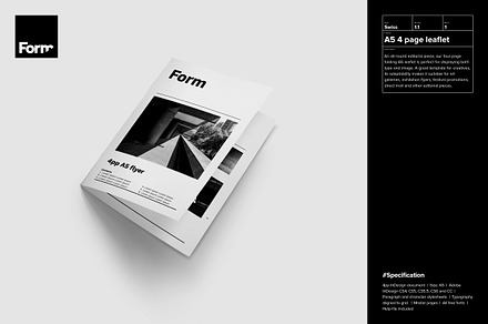 4 page A5 leaflet