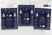 Winter Christmas Flyer Template, a Flyer Template by BrandPacks (Thumbnail 1 of 6)
