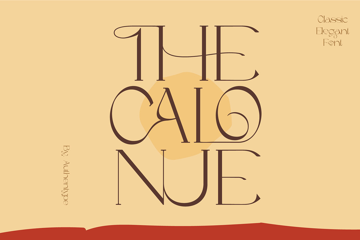 The Calonue Classic & Elegant Font, a Serif Font by AuthenType (Photo 1 of 6)