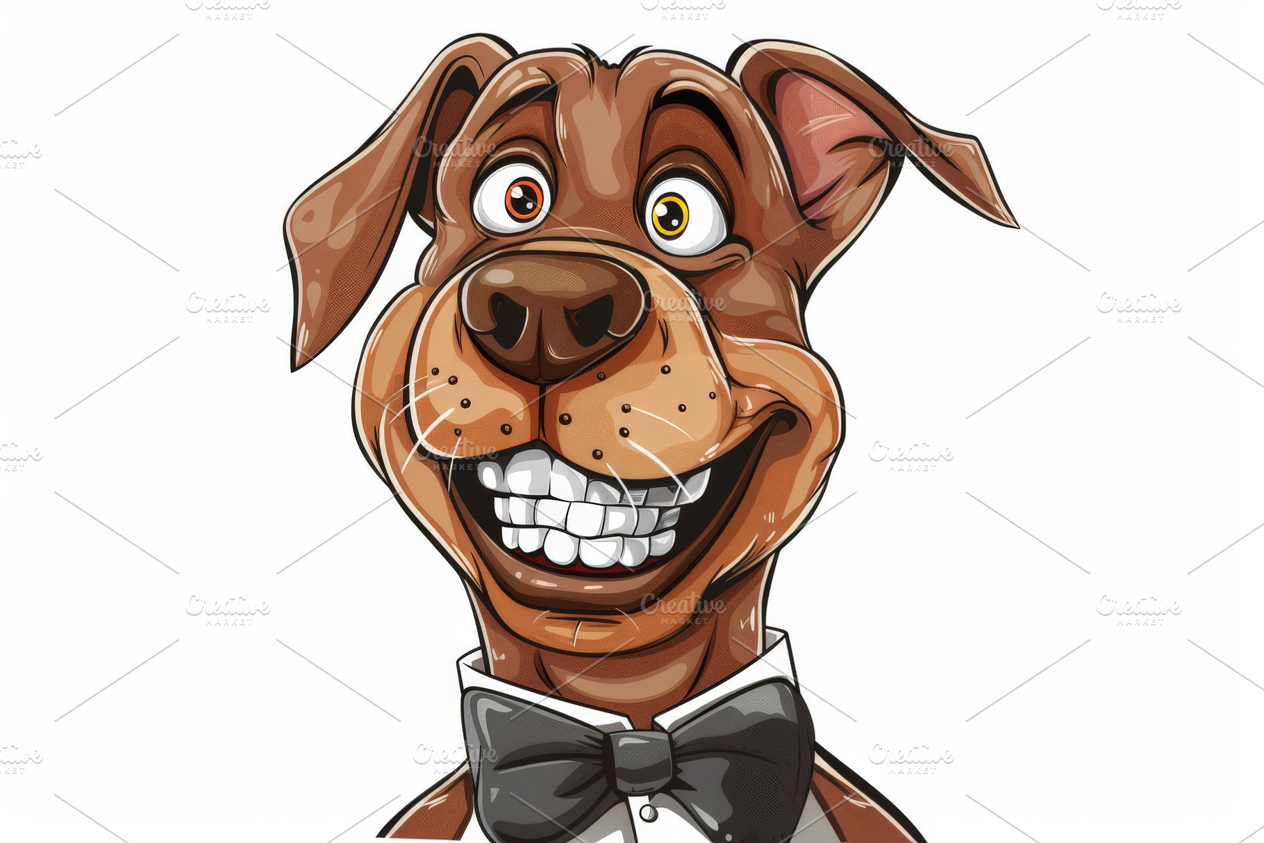 Cute Funny Stylish Quirky Dog in a b, an Abstract Photo by Pixeness